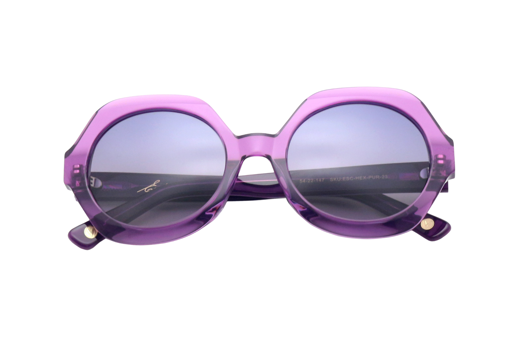 Purple Angles Hexagon| Vontelle – Vontélle Eyewear